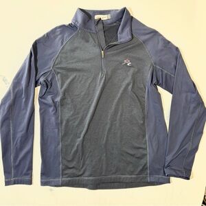 Men's Navy Quarter-Zip Performance Jacket